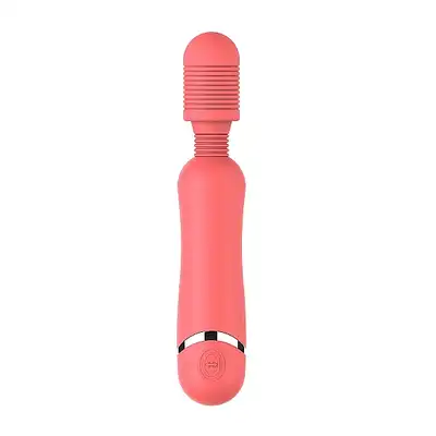 Shots Toys - Silicone Massage Wand. 16 trybów, elastyczna żebrowana główka. Magiczna różdżka o silnych wibracjach. Mega sale! Ostatnia sztuka!