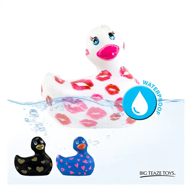 I Rub My Duckie 2.0 - Romance White &amp; Pink. Wibrator incognito w kształcie kaczuszki. 7 trybów wibracji