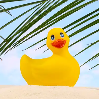Big Teaze Toys - I Rub My Duckie 2.0 Yellow. Urocza wibrująca kaczuszka do masażu. 7 programów. Wibrator incognito.