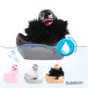 Big Teaze Toys - I Rub My Duckie 2.0 Paris Collction Black. Kaczuszka glamour z diamentem Svarowskiego i Boa. 7 programów. Wibrator incognito.