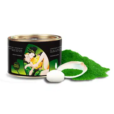 Shunga - Lotus Flower Bath Salt - sól do kąpieli o zapachu lotosu, rozpali zmysły