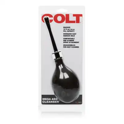 Colt - Mega Ass Cleanser. Czarna gruszka do lewatywy 