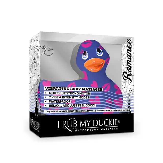 Big Teaze Toys - I Rub my Duckie 2.0 Romance PurplePink. Cudowna dyskretna wibrująca kaczuszka w najnowszej wersji.  7 programów.