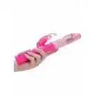 GC - Thrusting Rabbit Vibrator Pink - wszechstronny, różowy wibrator. Dostarczy nieziemskiej przyjemności! 