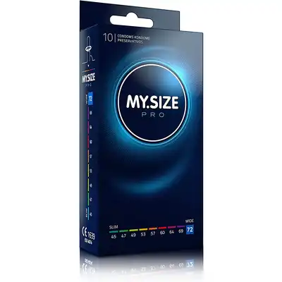 My.Size Pro - 72 mm 10 szt. Wysokiej jakości prezerwatywy o powiększonej średnicy 