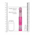 GC - Thrusting Rabbit Vibrator Pink - wszechstronny, różowy wibrator. Dostarczy nieziemskiej przyjemności! 