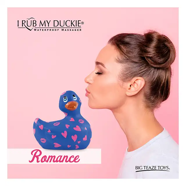 Big Teaze Toys - I Rub my Duckie 2.0 Romance PurplePink. Cudowna dyskretna wibrująca kaczuszka w najnowszej wersji.  7 programów.
