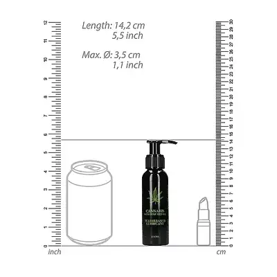Cannabis With Hemp Seed Oil - Waterbased Lubricant - 100 ml