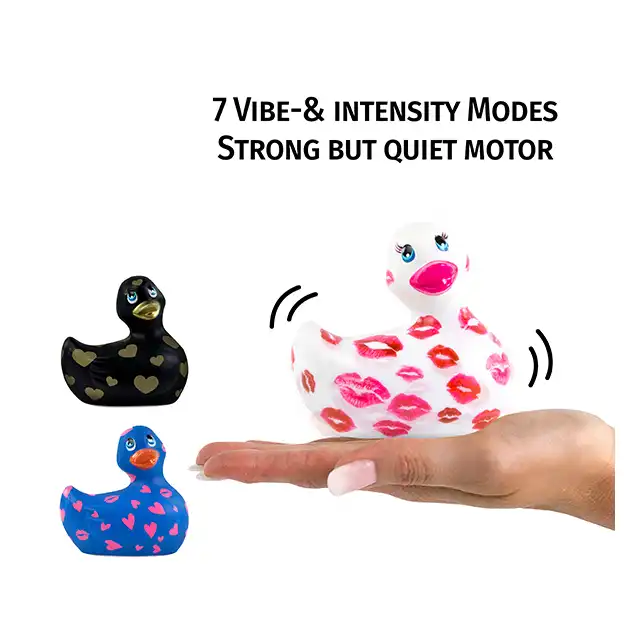 I Rub My Duckie 2.0 - Romance White &amp; Pink. Wibrator incognito w kształcie kaczuszki. 7 trybów wibracji