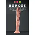 Heroes - #24 Flesh. Dildo w kształcie dwóch pięści wykonane z ultramiękkiego silikonu 28 cm 