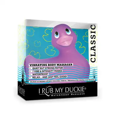 I Rub My Duckie 2.0 - Purple. Urocza wibrująca kaczuszka do masażu. 7 programów. Wibrator incognito.