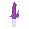 GC - Rotating Beetle Vibrator Purple. Silikonowy wibrator z 2 silniczkami, mocne doznania 