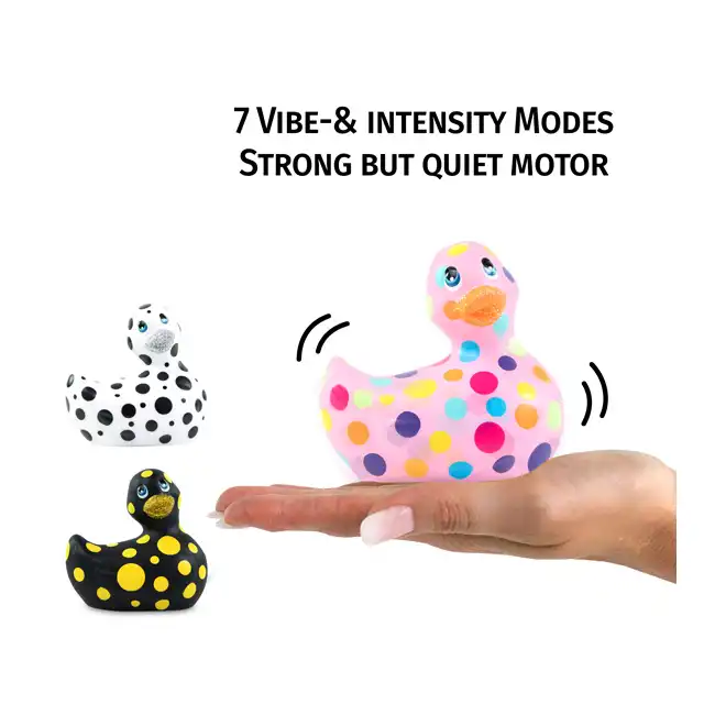 I Rub my Duckie 2.0 - Happiness Pink&amp;Multi. Najnowsza wersja kultowej kaczki do masażu ciała. 7 programów. Mega design.