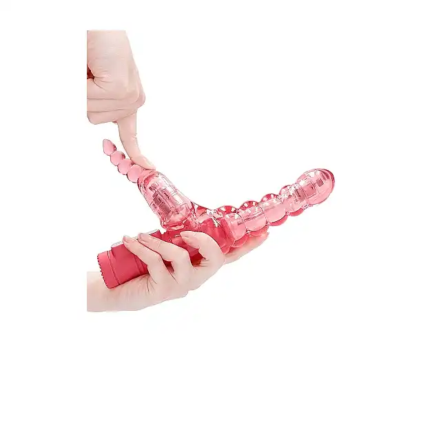 Shots Toys - Rotating Bubbles. Rotacyjny wibrator ze stymulacją łechtaczki. Teksturowany 