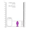 Ouch! - Regular Ribbed Diamond Heart Plug Purple - Prążkowany fioletowy plug z kryształkiem. Mega sale!