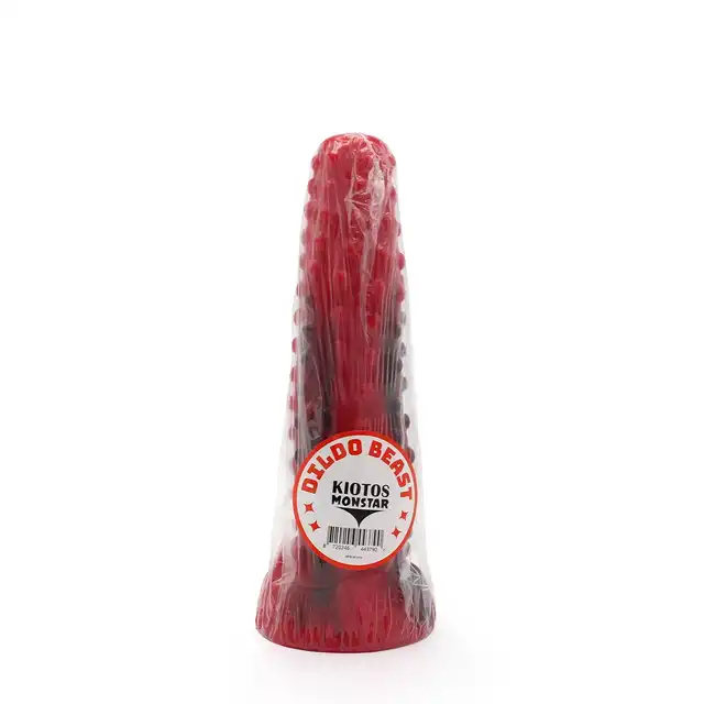 Kiotos - Monstar Dildo Beast 14. Dildo w kształcie członka bestii. Super wypustki. 5,3 cm średnicy