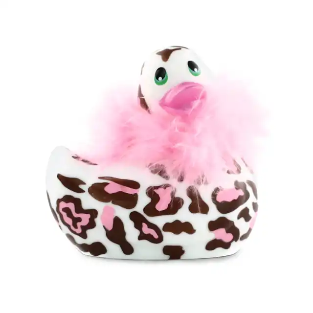 I Rub My Duckie 2.0 - Wild Panther. Urocza wibrująca kaczuszka z motywem pantery i boa. 7 trybów wibracji 