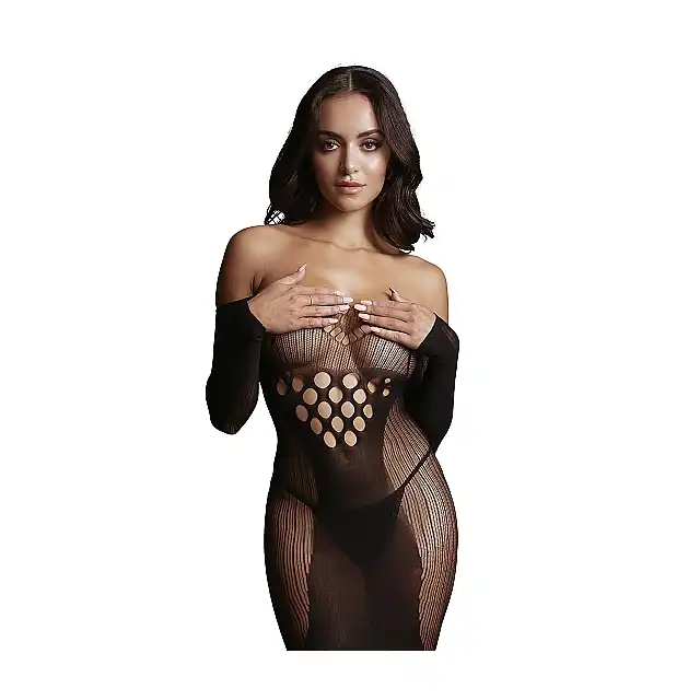 Le Desir - Long - Sleeved Net Mini Dress - ultraseksowna mini sukienka