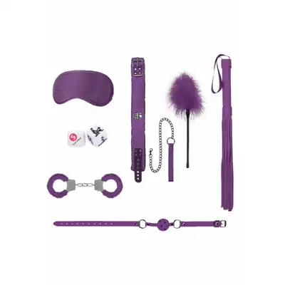 Ouch! - Introductory Bondage Kit #6 -Purple - 7-częściowy zestaw do BDSM