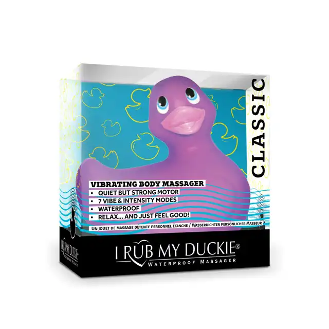 I Rub My Duckie 2.0 - Purple. Urocza wibrująca kaczuszka do masażu. 7 programów. Wibrator incognito.