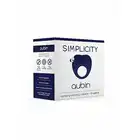 Simplicity - Aubin Vibe Cockring Blue. Silikonowy ring erekcyjny w kształcie serca
