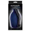 Renaged - Body Cleanser Blue - niebieska gruszka do lewatywy z lekko zakrzywioną końcówką