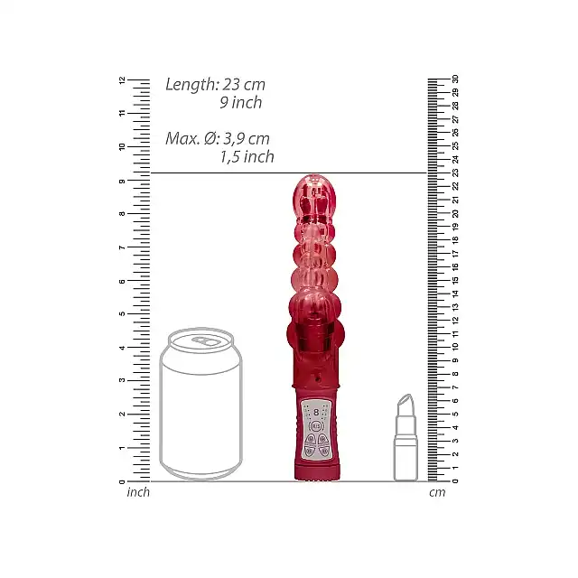 Shots Toys - Rotating Bubbles. Rotacyjny wibrator z `bąbelkami`. Stymulacja łechtaczki 