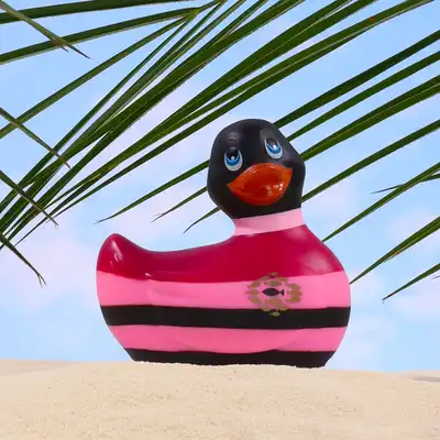 Big Teaze Toys - I Rub my Duckie 2.0 Colours Black. Cudowna dyskretna wibrująca kaczuszka w najnowszej wersji. 7 programów.