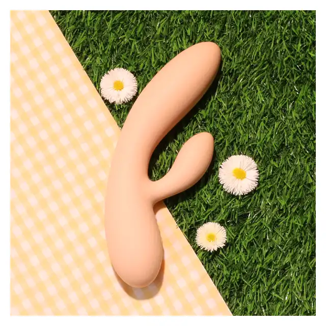 Feelztoys - Lea Rabbit Vibrator Citrus - wibrator do stymulacji punktu G i łechtaczki w ślicznym pomarańczowym kolorze