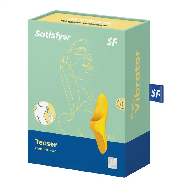Satisfyer - Teaser Dark Yellow - wszechstronny stymulator łechtaczki, sutków oraz krocza. Silikon medyczny