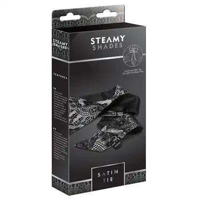 Steamy Shades - Satin Tie - luksusowy, satynowy krawat do wiązania