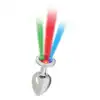 Rimba Toys - Pisa Butt Plug Led. Efektowny metalowy korek analny ze światłami LED
