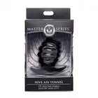 Master Series - Hive Ass Tunnel ok 7 cm . Gładki silikonowy tunel analny ze stymulującymi żebrowaniami 
