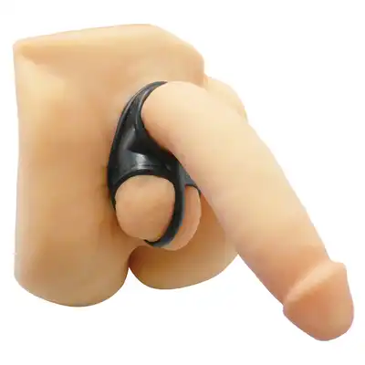 Master Series - Annex Erection Enhancer T-Style. Funkcjonalny ring erekcyjny z separatorem jąder