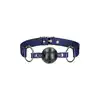 Ouch! - Breathable Ball Gag Sailor Blue. Marynarski knebel z otworkami do oddychania 