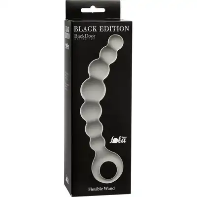 Plug-Anal Beads Flexible Wand Grey