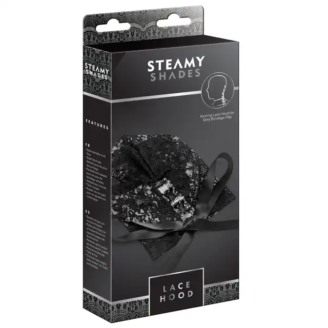 Steamy Shades - Lace Hood - koronkowy kaptur zakrywający twarz