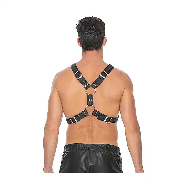 Ouch! - Scottish Harness -Super męski harness. L/XL - Czarny. Fetish Brand of the Year.