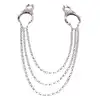 Master Series - Affix Triple Chain Nipple Clamps. Efektowne masywne klamerki na sutki z potrójnym łańcuszkiem