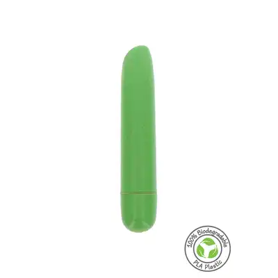 Fuck Green - Bio Bullet.  100% biodegradowalny, wegański wibrator. Ocal planetę ziemię. 9.5cm
