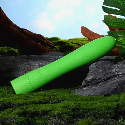 Fuck Green - Vegan Vibrator. 100% biodegradowalny, wegański wibrator. Ocal planetę ziemię. 17cm
