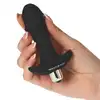 Elys - Anal Bow Real. Czarny stymulator prostaty. Mocne wibracje. Gładki silikon 