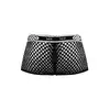Male Power - Mini Short Black. Bokserki męskie z siateczkowego materiału. Niska talia i miękki materiał