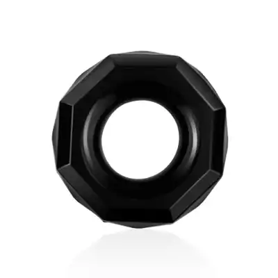 LoveToy - Power Plus Flexible Cock Ring - czarny, silikonowy ring na penisa, dłuższa erekcja, niesamowita przyjemność 