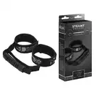 Steamy Shades - Control Cuffs with Bag Handle - miękkie kajdanki na nadgarstki lub nogi, uchwyt zapewnia kontrolę