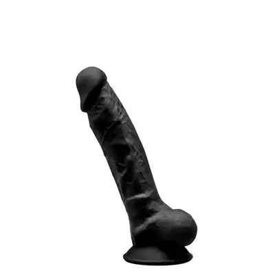 Silexd - Thermo Reactive black 7" - wyjątkowe dildo o podwójnej gęstości. Przyjemność gwarantowana!
