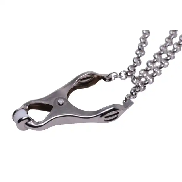 Master Series - Affix Triple Chain Nipple Clamps. Efektowne masywne klamerki na sutki z potrójnym łańcuszkiem