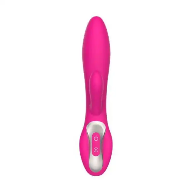 Elys - Concave Rabbit Pink USB. Silikonowy wibrator z króliczkiem w kolorze różowym