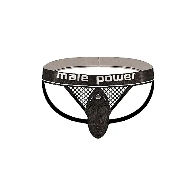Male Power - "Cock Pit" Cock Ring Jock L. Seksowne slipy podkreślające pośladki 