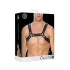 Ouch! - Buckle Bulldog Harness - Męska uprząż. L/XL - Czarna. Fetish Brand of the Year
